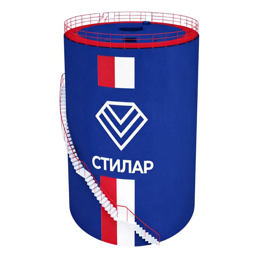 Цельносварной резервуар РВС для воды 15 м³ от завода-производителя